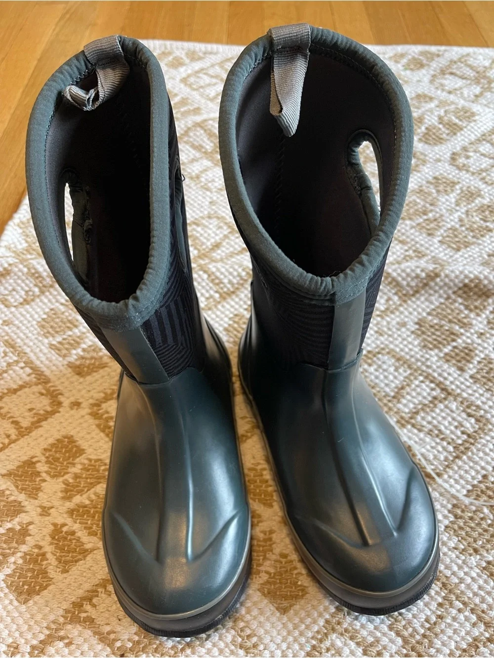 Bogs Kids Dark Green Waterproof Rain & Snow Boots